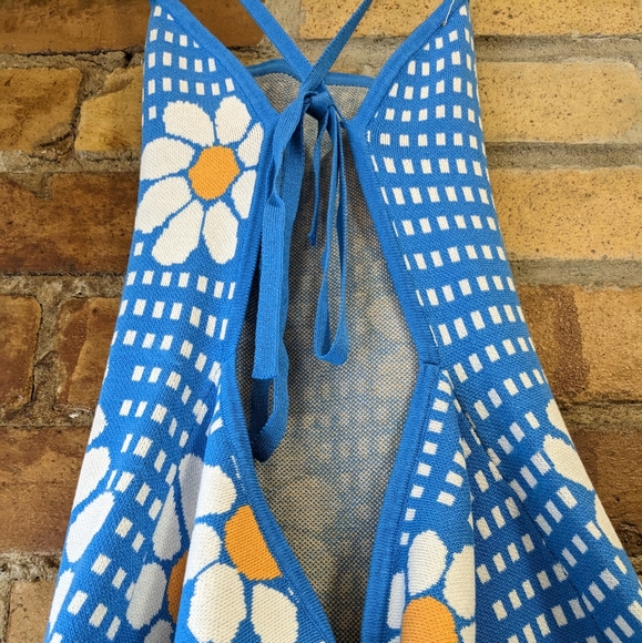 Open back knit floral dress - Picture 3 of 3